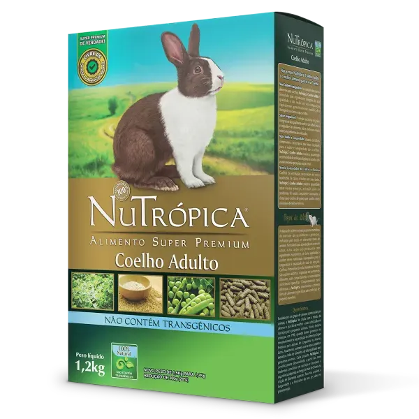 Ração Nutrópica para Coelho Adulto Super Premium 1,2 kg