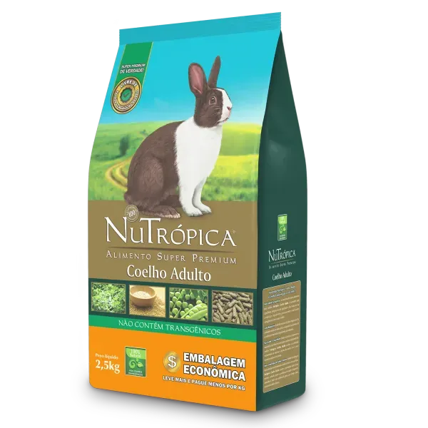 Ração Nutrópica para Coelho Adulto Super Premium 2,5 kg