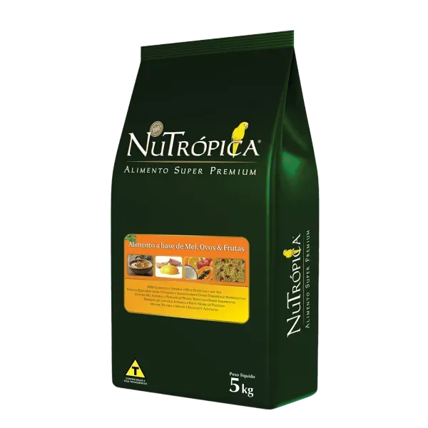 Ração Nutrópica Farinhada Mel, Ovos e Frutas 5 kg