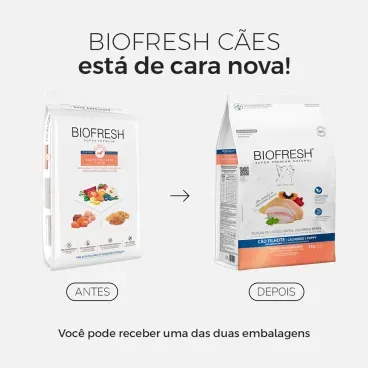 Racao-Biofresh-Caes-Filhotes-Racas-Pequenas-e-Minis-1Kg-foto-de-antes-e-depois-da-embalagem-do-produto