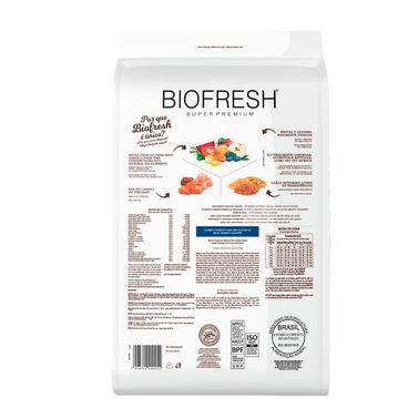 Racao-Biofresh-Caes-Filhotes-Racas-Pequenas-e-Minis-101Kg-foto-da-parte-de-tras-da-embalagem