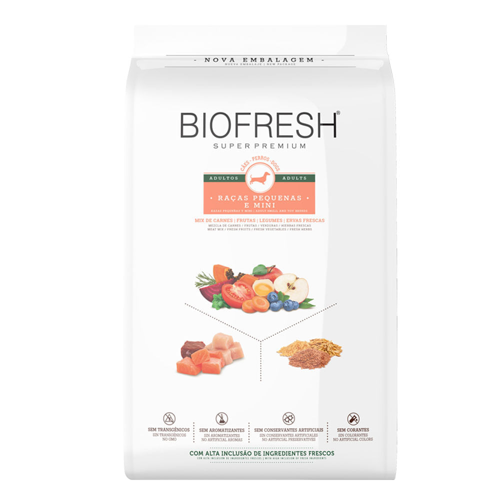 Ração Biofresh Cães Adultos Raças Pequenas e Minis