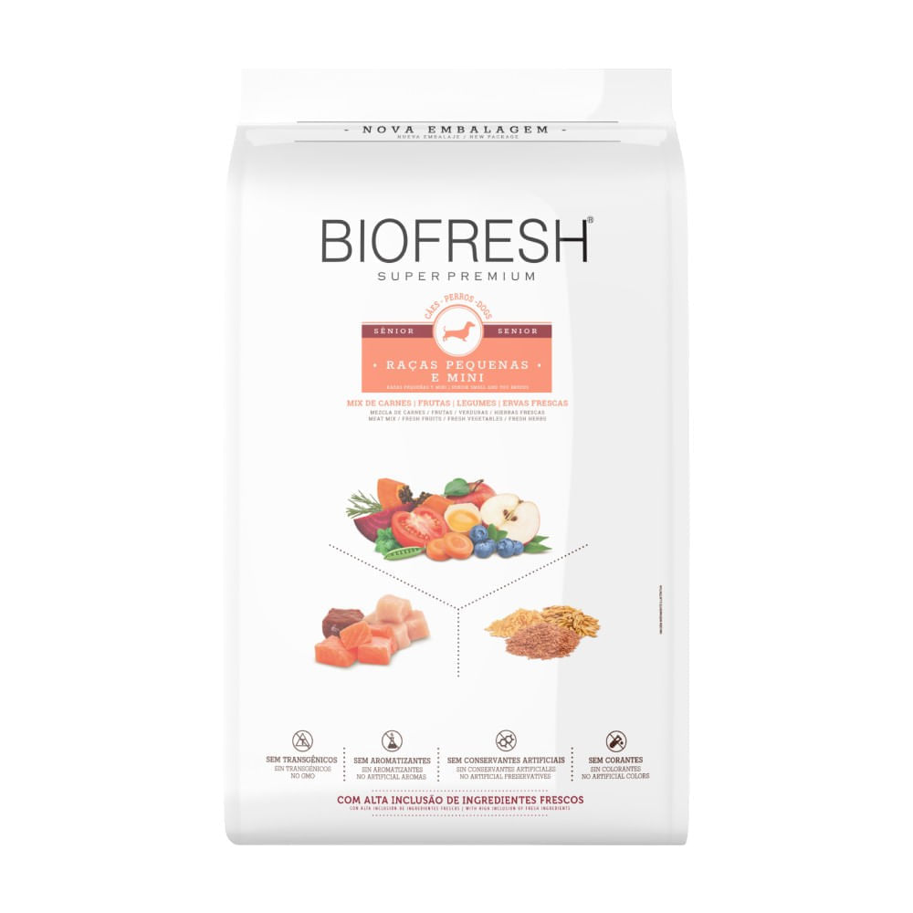 Ração Biofresh Cães Sênior Raças Pequenas e Minis