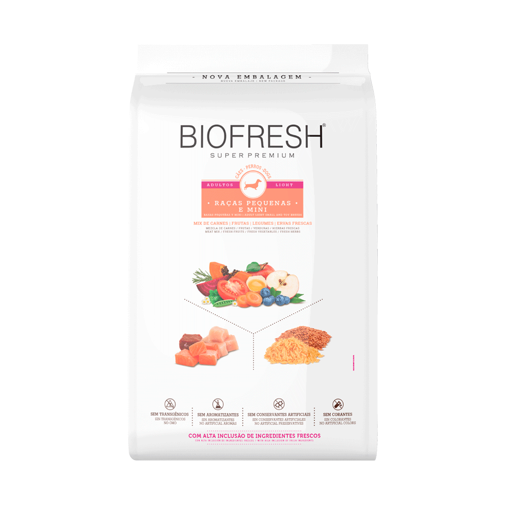Ração Biofresh Light Cães Adultos Raças Pequenas e Minis