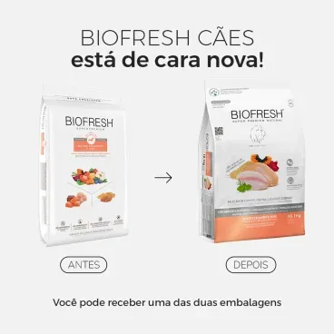Racao-Biofresh-Caes-Castrados-Racas-Pequenas-e-Minis-101Kg-foto-de-antes-e-depois-da-embalagem-do-produto