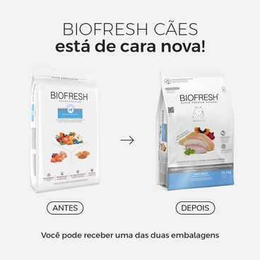 Racao-Biofresh-Caes-Castrados-Racas-Medias-101Kg-foto-de-antes-e-depois-da-embalagem-do-produto