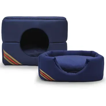 Cama-Iglu-D-Acqua-Fabrica-Pet-Azul-com-as-duas-formas-de-uso