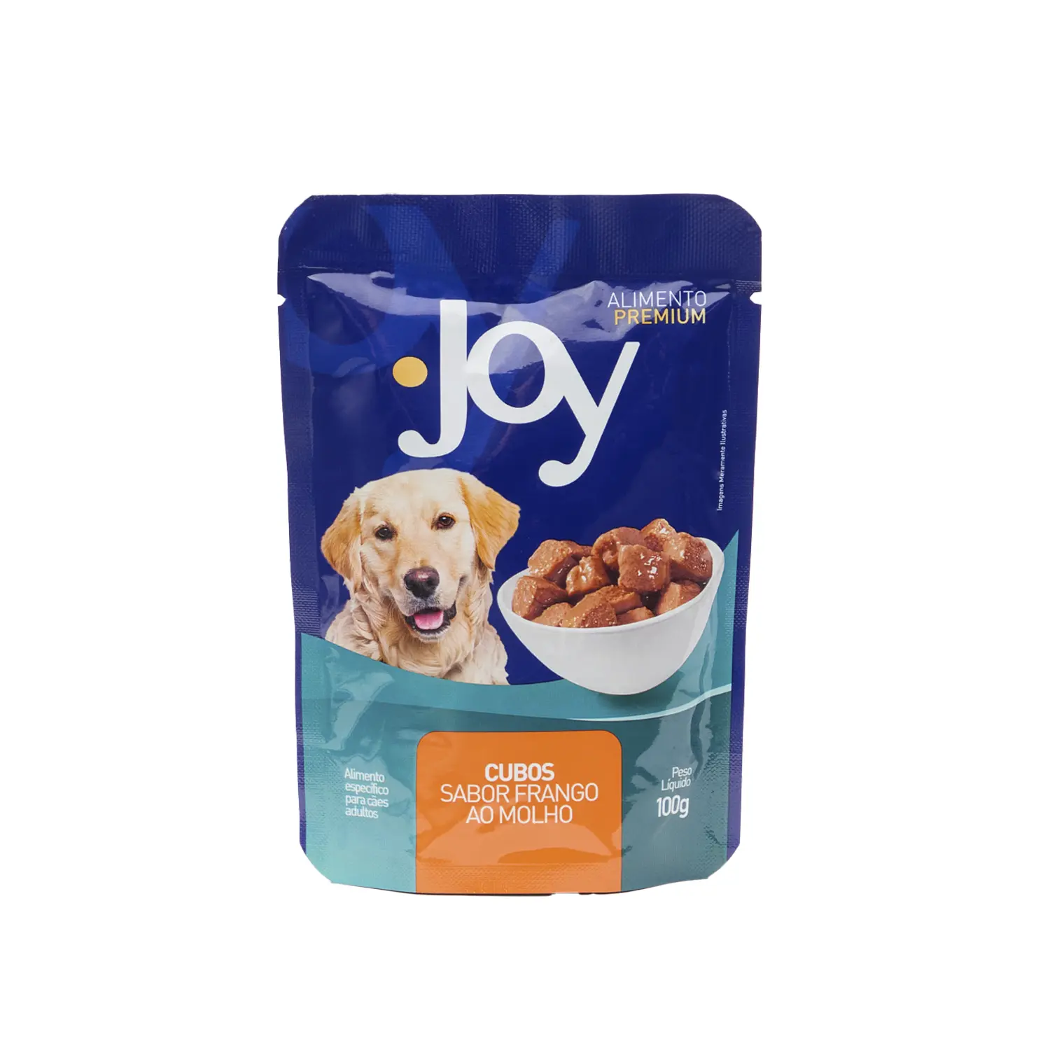 Ração Úmida Joy Cães Adultos Frango ao Molho