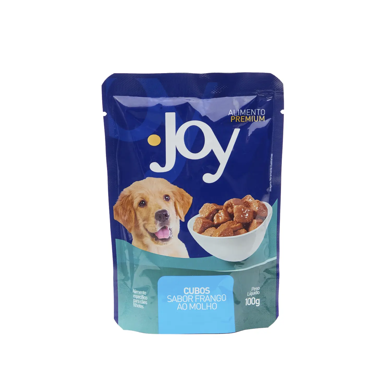 Ração Úmida Joy Cães Filhotes Frango ao Molho