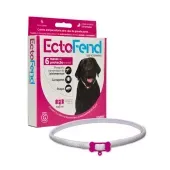 Coleira Antipulgas e Carrapatos Ectofend Rosa para Cães Raças Grandes
