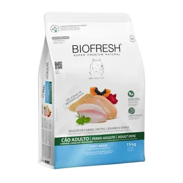 Racao-Biofresh-Caes-Adultos-Racas-Medias-15Kg-foto-da-parte-lateral-da-embalagem-de-racao