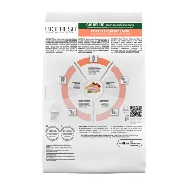 Racao-Biofresh-Caes-Adultos-Racas-Pequenas-e-Minis-15-Kg-foto-da-parte-de-tras-da-embalagem-da-racao