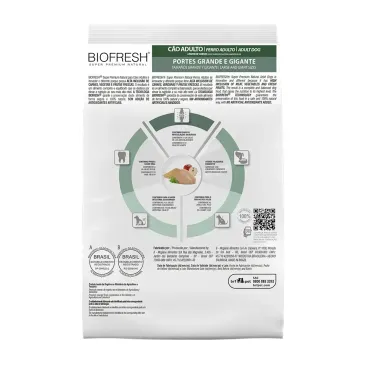 Racao-Biofresh-Caes-Adultos-Racas-Grandes-e-Gigantes-Frango-15Kg-foto-da-parte-de-tras-da-embalagem-da-racao
