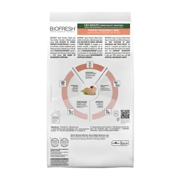 Racao-Biofresh-Caes-Adultos-Racas-Pequenas-e-Minis-Frango-1Kg-foto-da-parte-de-tras-da-embalagem-da-racao
