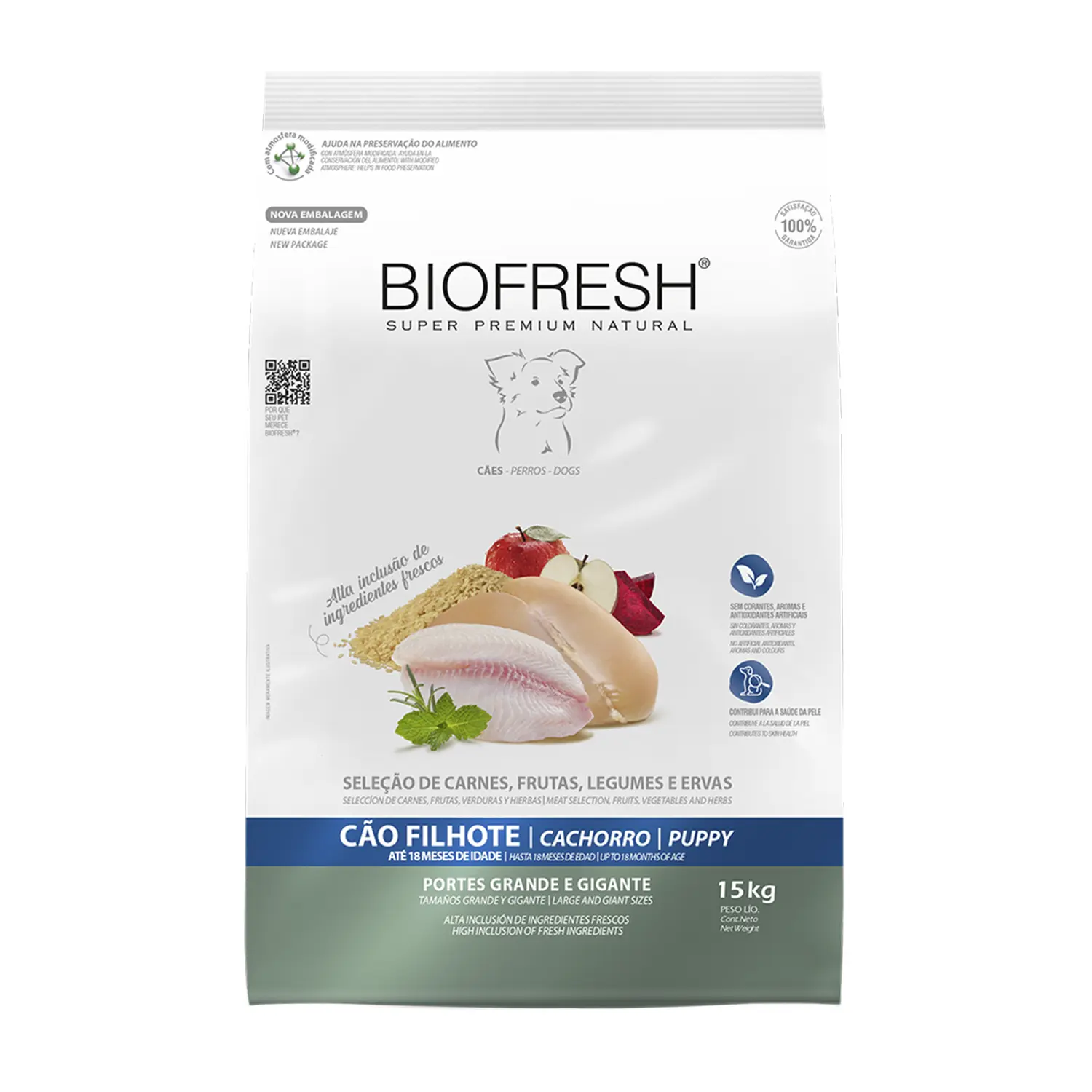 Ração Biofresh Cães Filhotes Raças Grandes e Gigantes