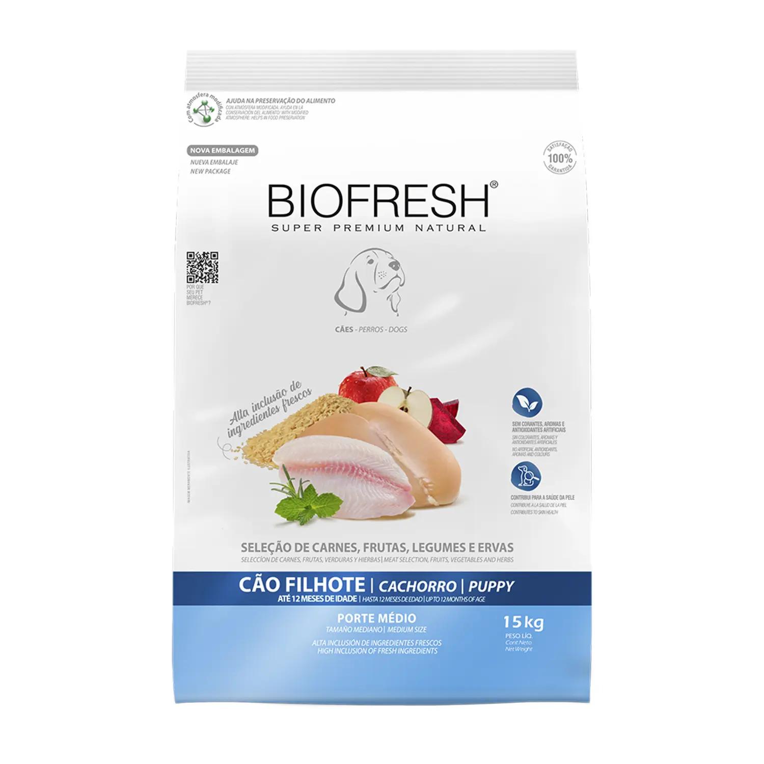 Ração Biofresh Cães Filhotes Raças Médias