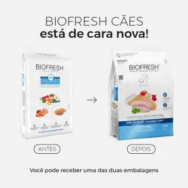 Racao-Biofresh-Caes-Filhotes-Racas-Medias-15Kg-foto-da-embalagem-antiga-e-da-nova