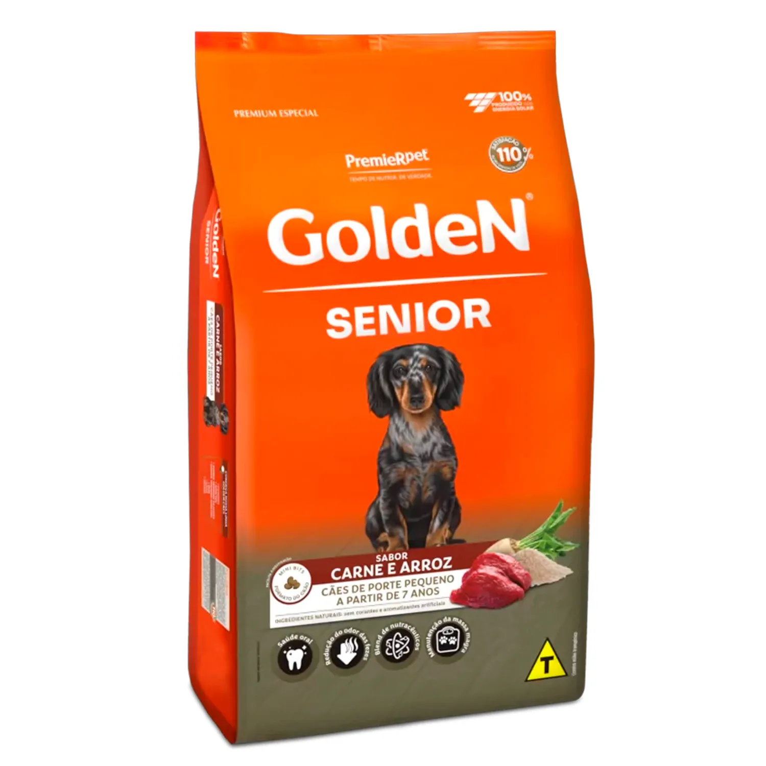 Ração Golden Fórmula Sênior Raças Pequenas Carne e Arroz