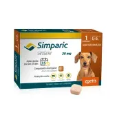 Antipulgas Simparic 5 a 10kg Cães 20mg