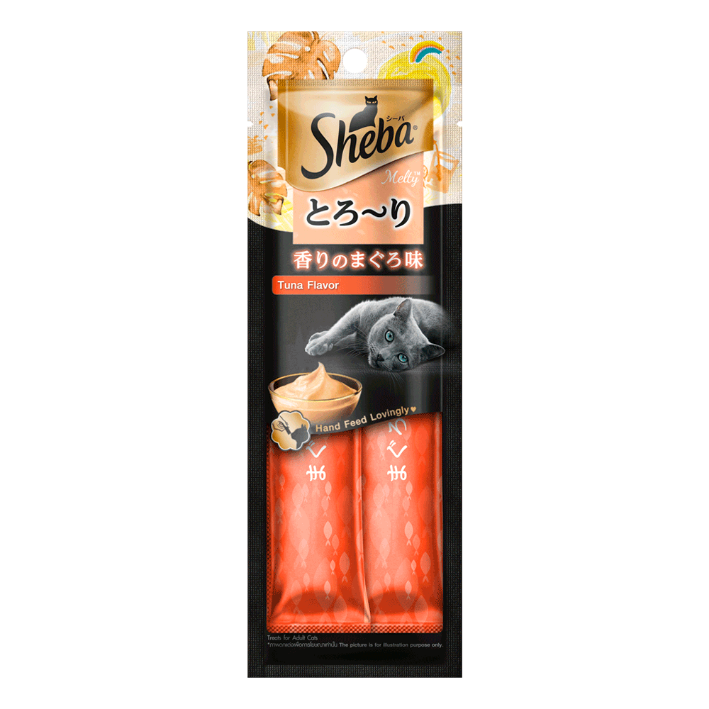 Petisco Sheba Cremoso para Gatos Adultos Atum