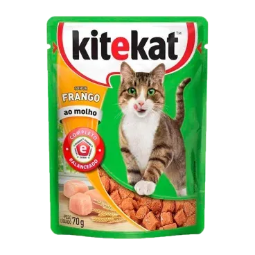 Racao-Umida-KiteKat-Sache-para-Gatos-Adultos-Frango-ao-Molho-70g-foto-secundaria