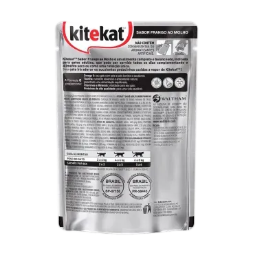 Racao-Umida-KiteKat-Sache-para-Gatos-Adultos-Frango-ao-Molho-70g-foto-da-parte-de-tras-da-embalagem