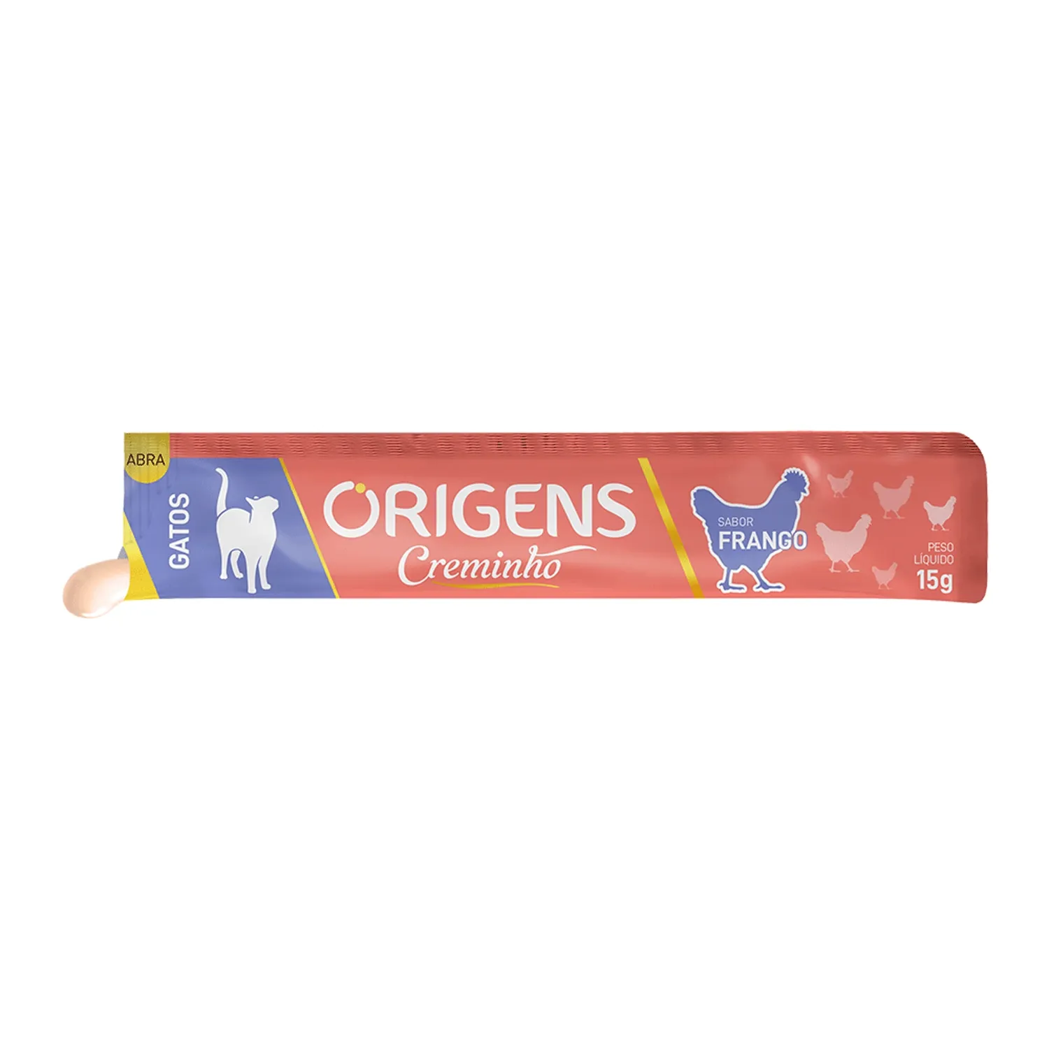 Petisco Origens para Gatos Creminho de Frango