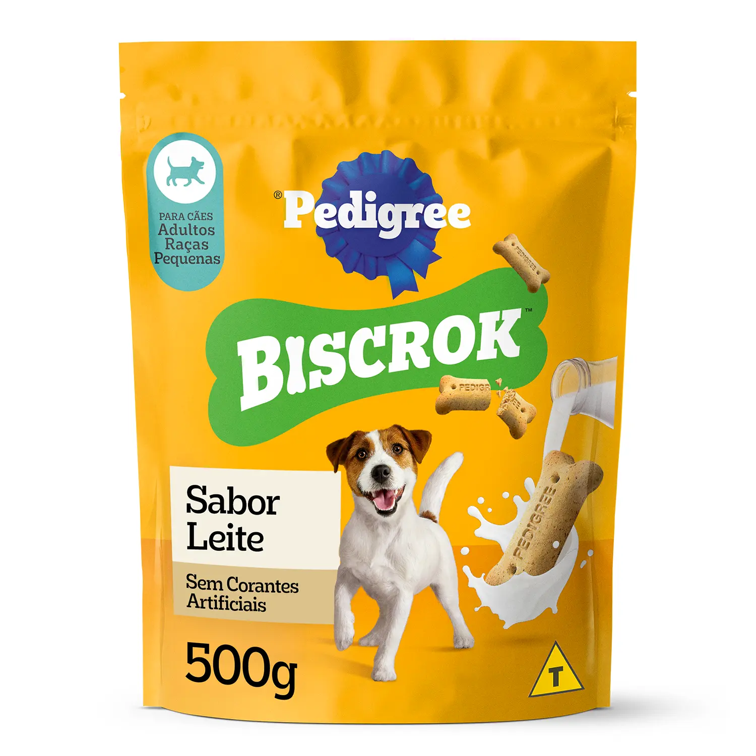 Biscoito-Pedigree-Biscrok-para-Caes-Adultos-Racas-Pequenas-Leite-500g-foto-principal