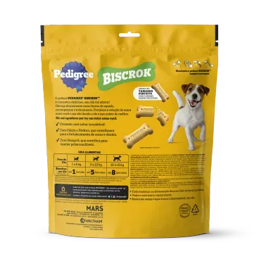 Biscoito-Pedigree-Biscrok-para-Caes-Adultos-Racas-Pequenas-Leite-1Kg-foto-a-parte-de-tras-da-embalagem