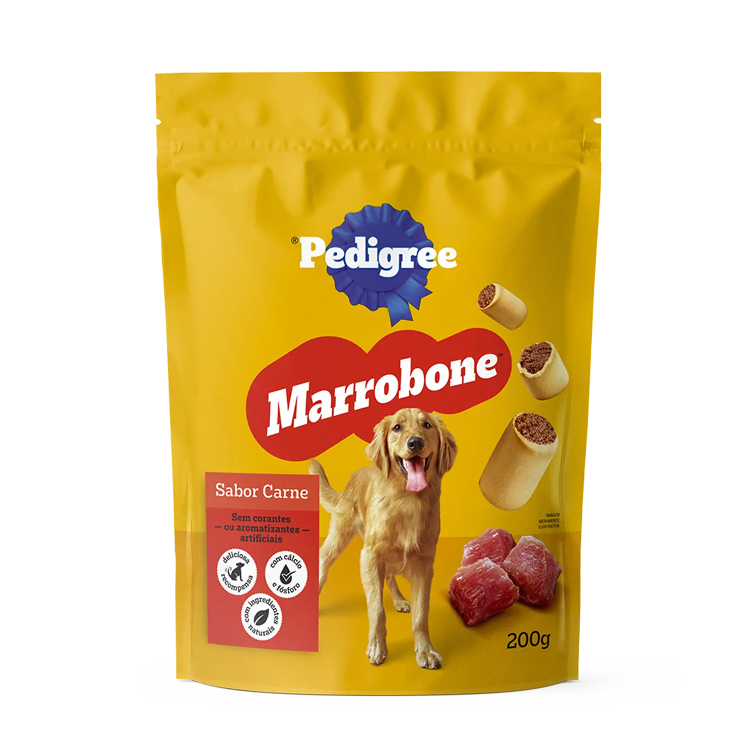 Biscoito Pedigree Marrobone para Cães Adultos Carne Biscoito Pedigree Marrobone para Cães Adultos Carne