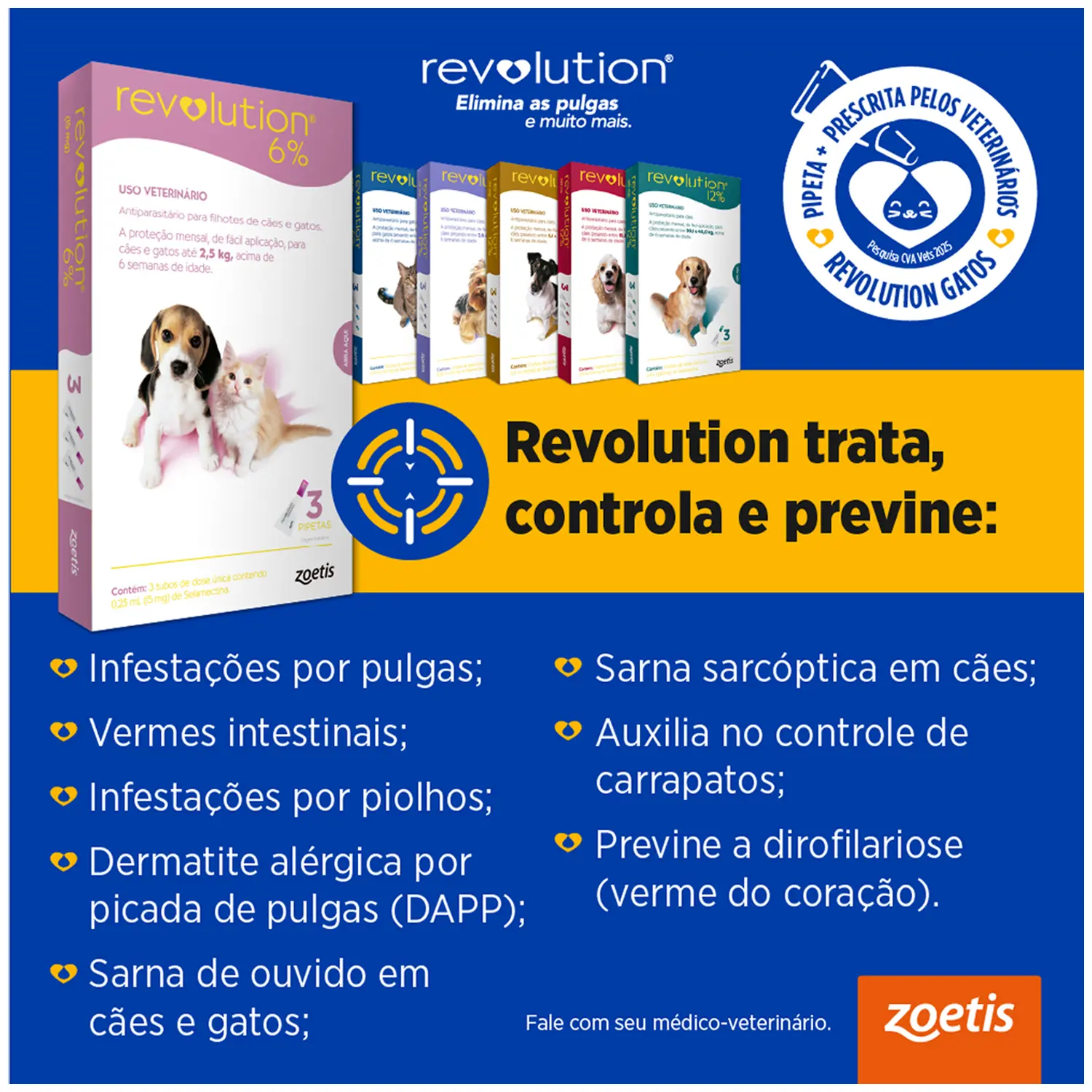2-Antipulgas Revolution 6- Imagem complementar 3 pipetas