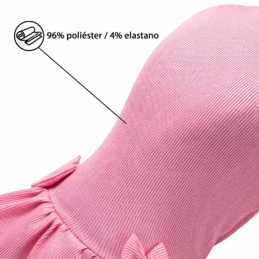 Vestido-Canelado-Rosa-Fabrica-Pet-tamanho-PP-foto-de-detalhe-com-texto-sobre-a-composicao-da-peca