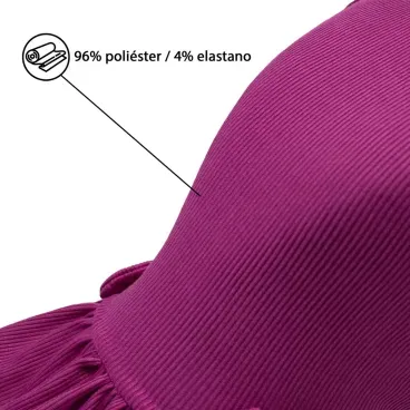 Vestido-Canelado-Roxo-Fabrica-Pet-tamanho-PP-foto-de-detalhe-com-texto-sobre-a-composicao-da-peca