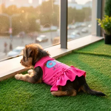 Vestido-Pintinho-Rosa-Fabrica-Pet-tamanho-PP-foto-do-vestido-no-pet