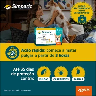 2-Antipulgas Simparic para Caes Imagem complementar