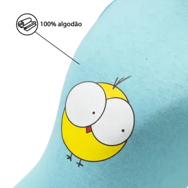 Regata-Pintinho-Azul-Fabrica-Pet-tamanho-PP-foto-de-detalhe-com-texto-sobre-a-composicao-da-peca