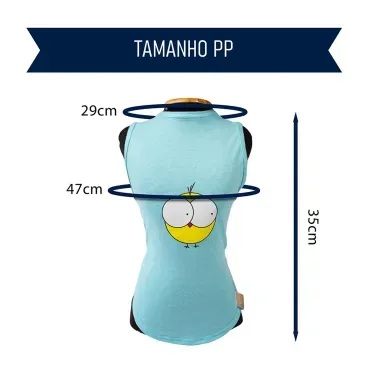 Regata-Pintinho-Azul-Fabrica-Pet-tamanho-PP-foto-explicativa-do-tamanho-da-peca