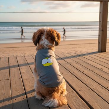 Regata-Pintinho-Cinza-Fabrica-Pet-tamanho-P-foto-da-regata-no-pet