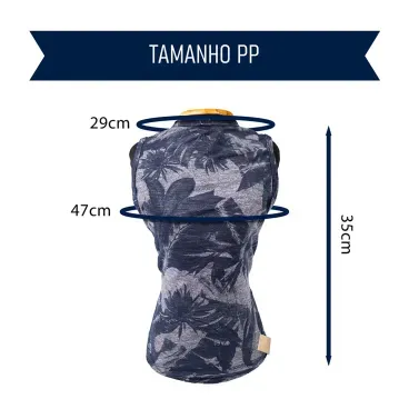 Blusa-Surf-Gola-Careca-Cinza-Fabrica-Pet-tamanho-PP-foto-explicativa-do-tamanho-da-peca