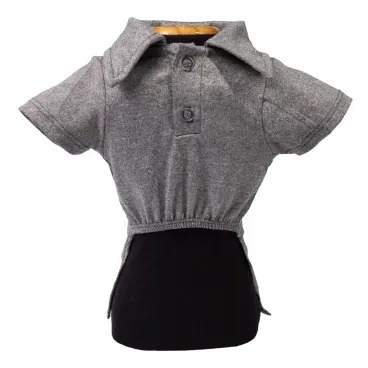 Polo-Malha-Sapo-Cinza-Fabrica-Pet-tamanho-PP-foto-da-parte-da-frente