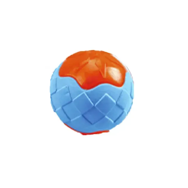 Brinquedo Bola Tex Pets Azul e Laranja Único