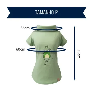 Polo-Malha-Sapo-Verde-Fabrica-Pet-tamanho-P-foto-explicativa-do-tamanho-da-peca
