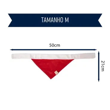 Bandana-Natal-Vermelha-Fabrica-Pet-tamanho-M-foto-explicativa-do-tamanho-da-peca