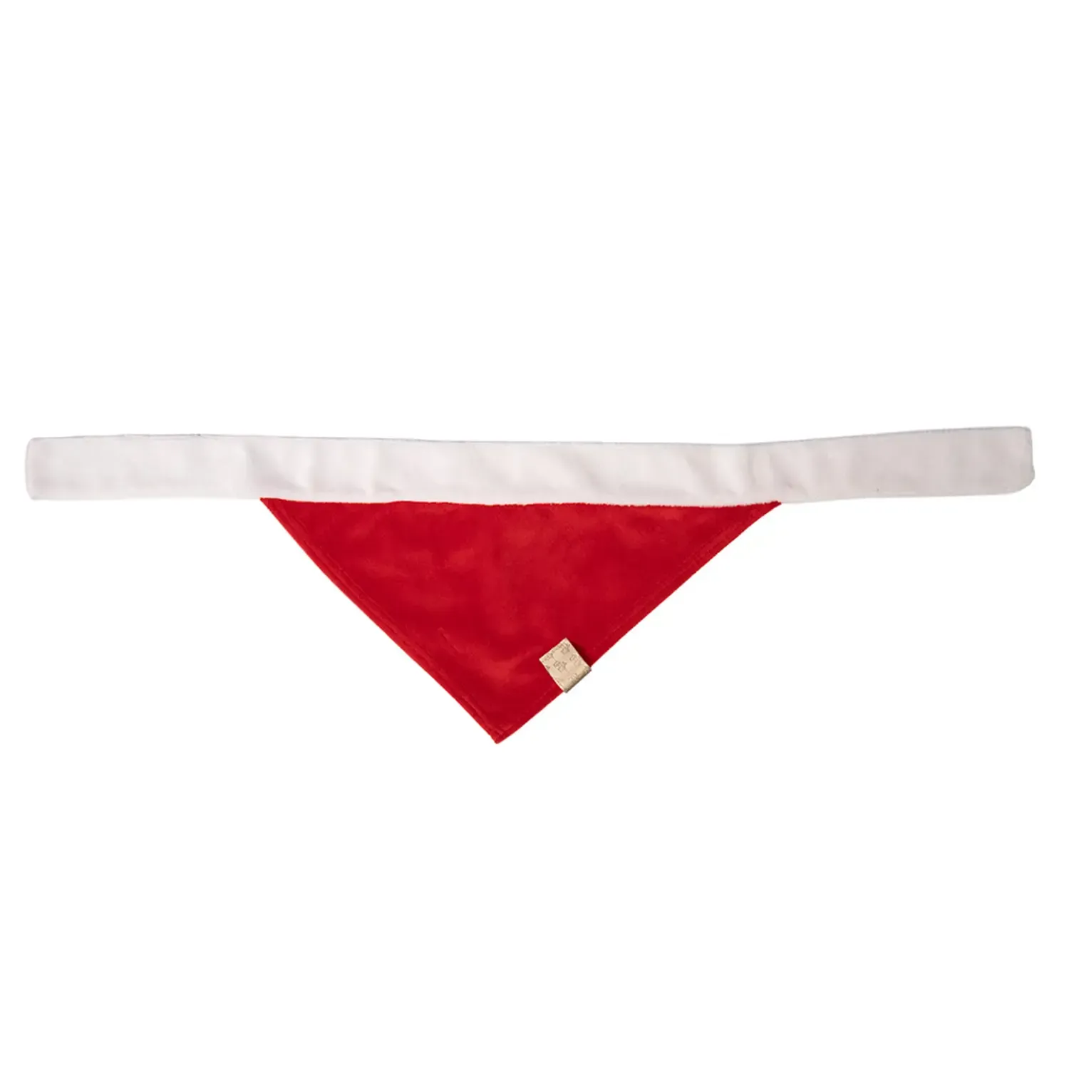 Bandana-Natal-Vermelha-Fabrica-Pet-tamanho-G-foto-da-bandana-aberta