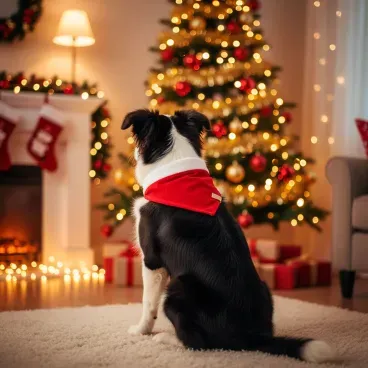 Bandana-Natal-Vermelha-Fabrica-Pet-tamanho-G-foto-da-regata-no-pet