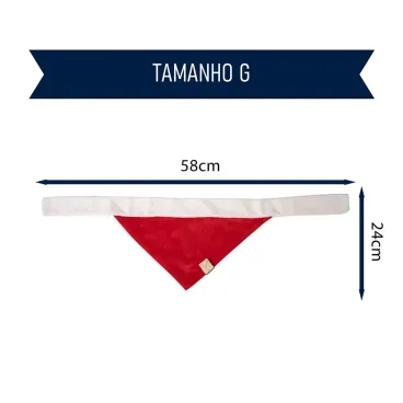 Bandana-Natal-Vermelha-Fabrica-Pet-tamanho-G-foto-explicativa-do-tamanho-da-peca