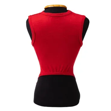 Regata-Natal-Rena-Vermelha-Fabrica-Pet-tamanho-PP-foto-da-parte-da-frente