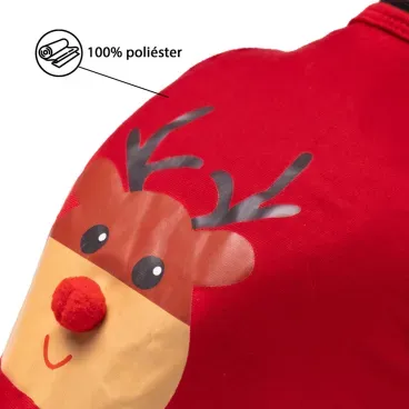 Regata-Natal-Rena-Vermelha-Fabrica-Pet-tamanho-PP-foto-de-detalhe-com-texto-sobre-a-composicao-da-peca-