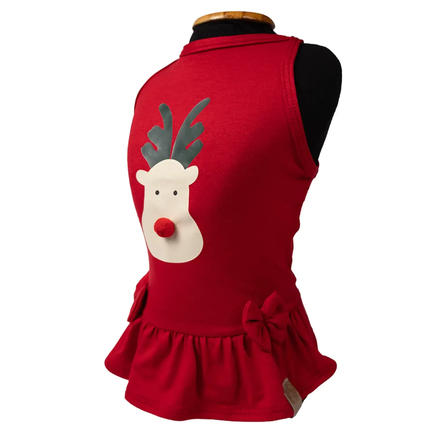 Vestido Natal Rena Vermelha Fábrica Pet