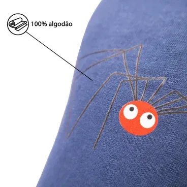 Blusa-Gola-Careca-Aranha-Fabrica-Pet-Azul-tamanho-G-foto-de-detalhe-com-texto-sobre-a-composicao-da-peca